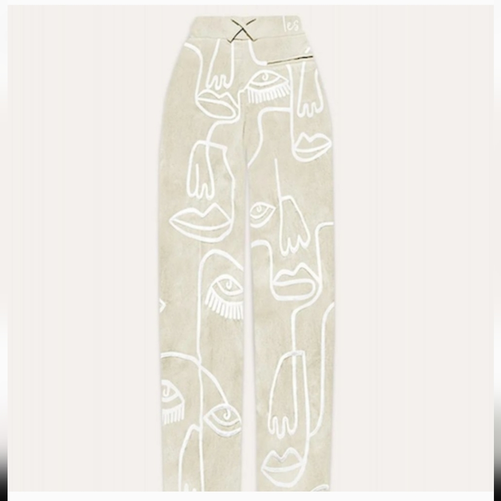 Maison Les Enerves Embroidered Pant M